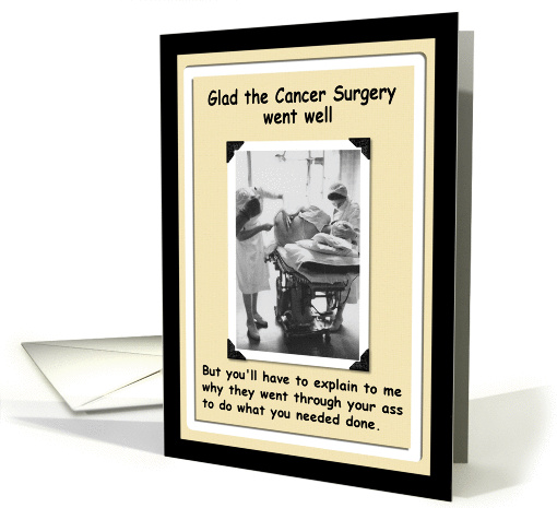 Cancer Surgery - Get Well card (387310)