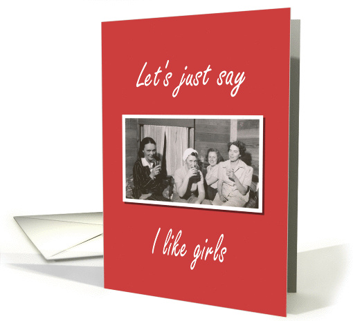 Coming out of the closet announcement card (388313)