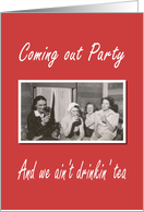 Coming out Party invitation card