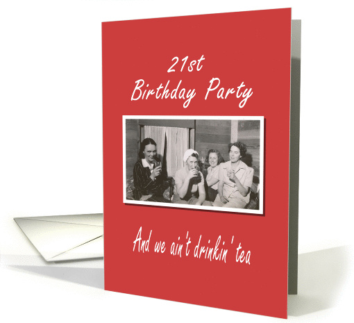 21st Birthday Party invitation card (388335)