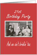 21st Birthday Party invitation card