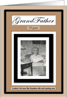 70th Grandfather Birthday - Funny card