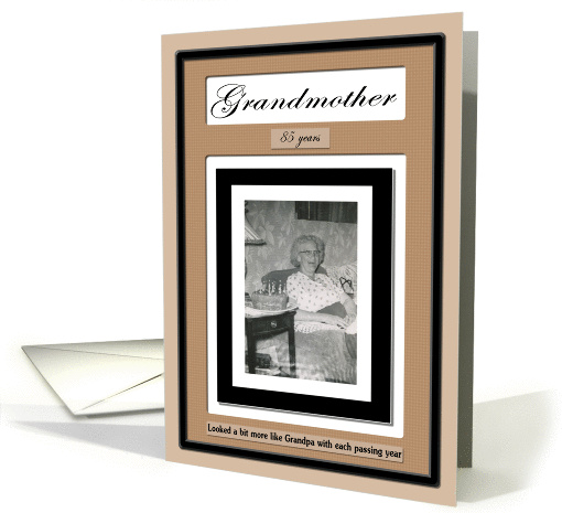 85th Grandmother Birthday invitation - Funny card (388608)