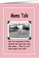 Moms Talk card