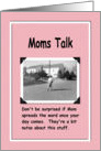 Moms Talk card