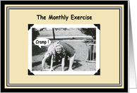 The Monthly Exercise card