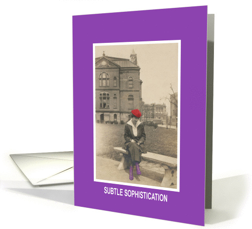 Red Hat - On Bench - Blank card (391184)