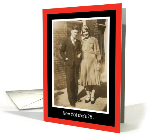 75th Birthday - Woman card (392183)