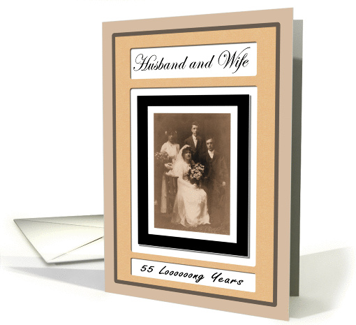 55th Wedding Anniversary Invitation card (392604)