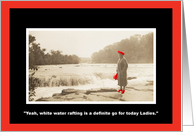 Rafting - Red Hat Lady card