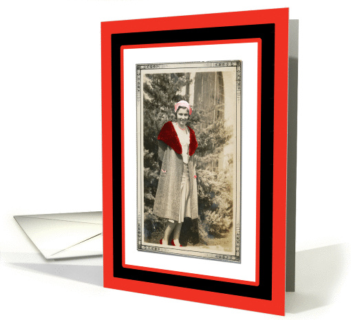 Like Mommy - Red Hat Lady card (393208)