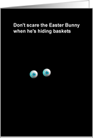 Easter Bunny spooked card