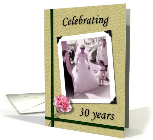 30th Wedding Anniversary Invitation card (394028)