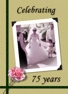 75th Wedding Anniversary Invitation