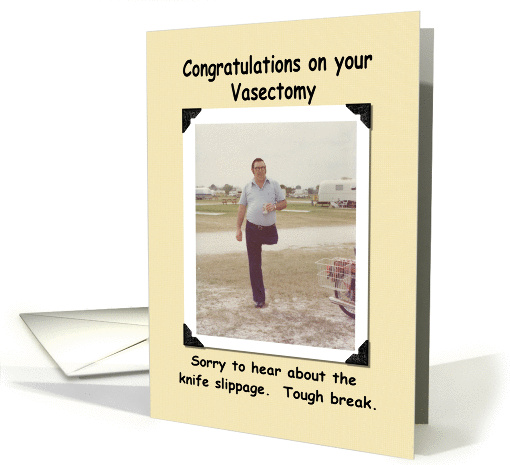 Vasectomy Congratulations card (394835)