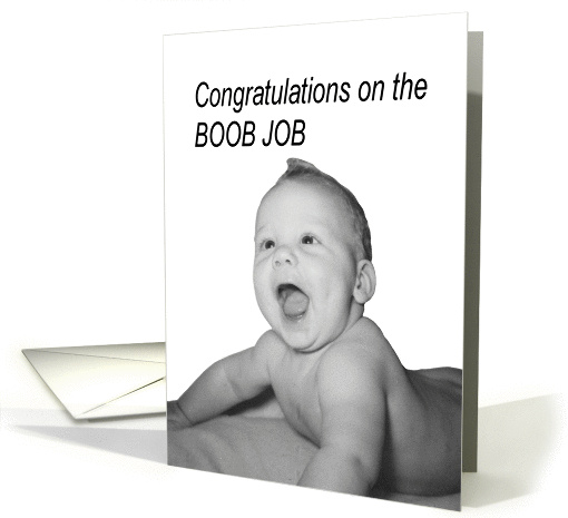 BOOB Job Congratulations card (395013)