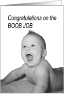 BOOB Job Congratulations card