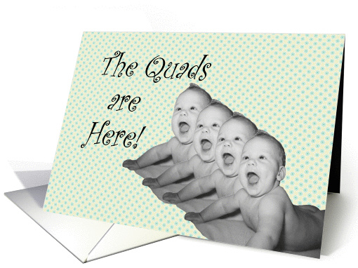 Quadruplets Announcement card (395923)