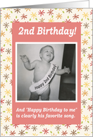 2nd Birthday - Boy card