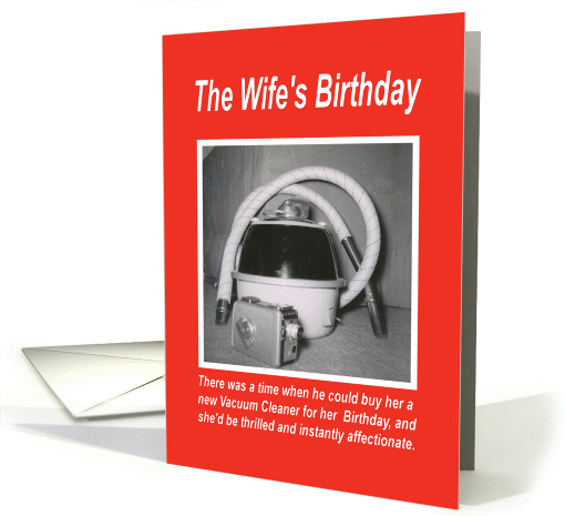 Wife Birthday - FUNNY card (396453)