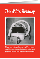 Wife Birthday - FUNNY card