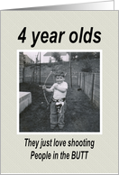 4th Birthday - Boy card