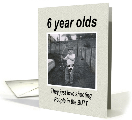 6th Birthday - Boy card (396544)