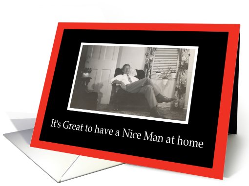 A Man at home - Birthday Husband card (396951)
