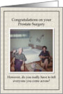 Prostate Surgery Congratulations card