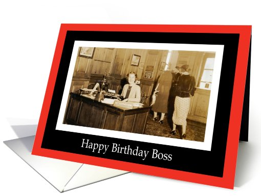 Happy Birthday Boss card (396993)