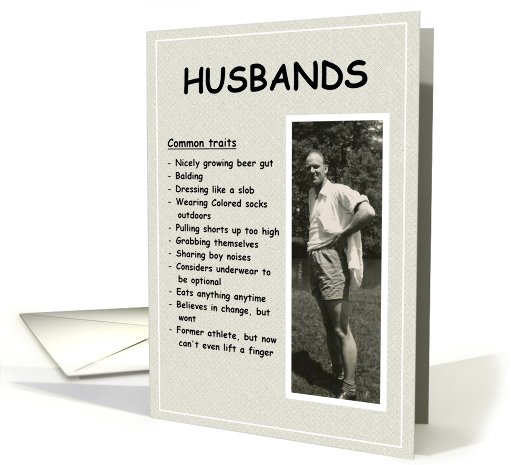 Father's Day Husband - FUNNY card (397011)