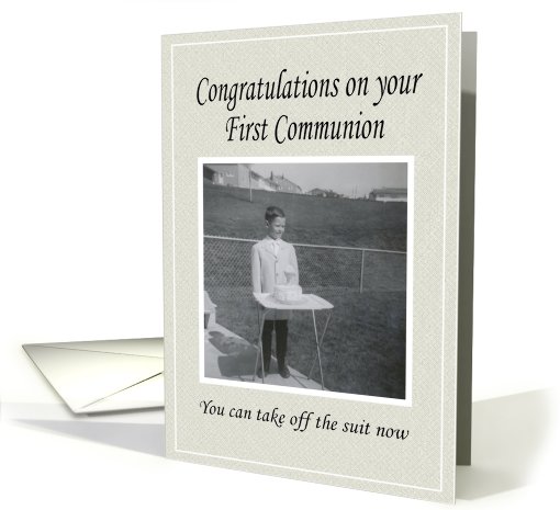 First Communion - Boy card (397050)