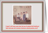 Dads Feet card