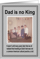 Dads is no King - Christmas card