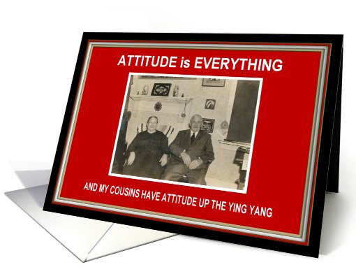Cousins  Attitude- Thanksgiving card (397567)