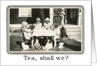 Tea Party Invitation card