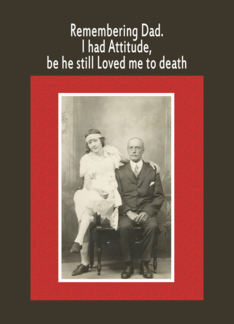 Remembering Dad - Birthday Greeting Card