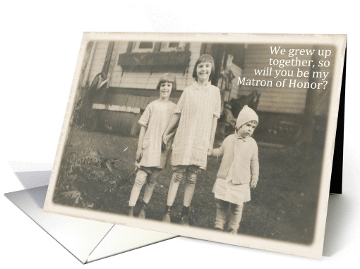 Be my Matron of Honor? card (404516)