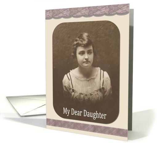 Daughter on Mother's Day card (404664)