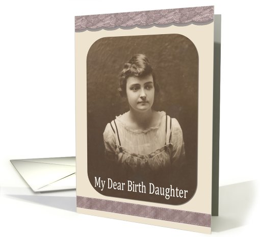 Birth Daughter on Mother's Day card (404669)