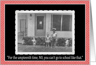 Mom Speaks - School Time card