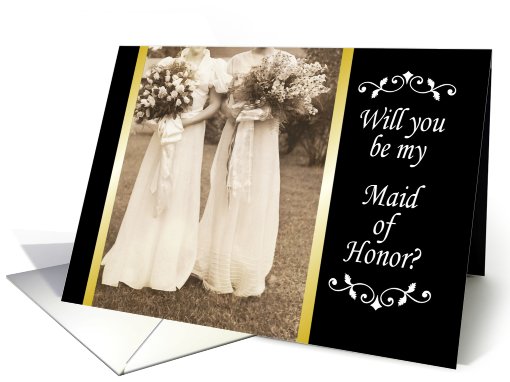 Best Friend, Will you be my Maid of Honor? card (405086)