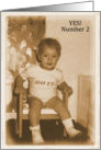 Number 2 Birthday card