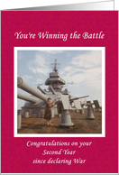 2nd year Cancer Survivor Congratulations card