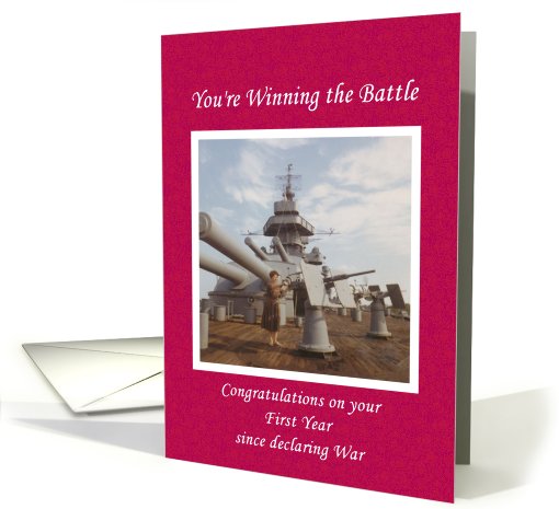 1st year Cancer Survivor Congratulations card (406161)