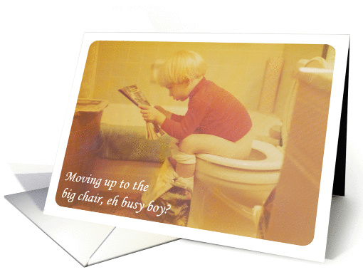 Potty Training, big chair - Boy card (406300)