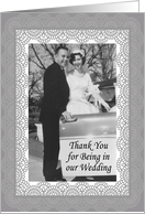 Thank You for Being in my Wedding card