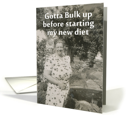 Diet Encouragement card (407073)