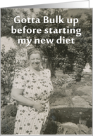 Diet Encouragement card