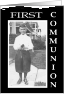 First Communion Congratulations card